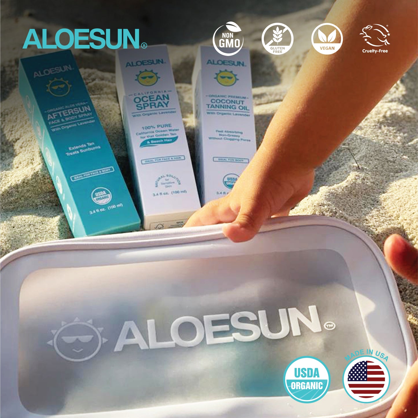 ALOESUN Beach Bag