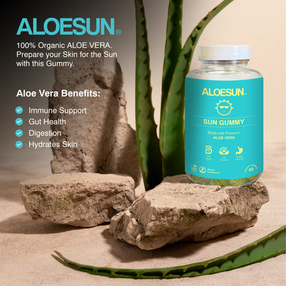 ALOESUN Aloe Vera SUN GUMMY (2-Month Supply)