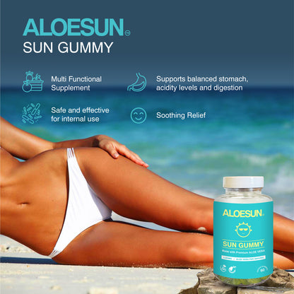 ALOESUN Aloe Vera SUN GUMMY (2-Month Supply)