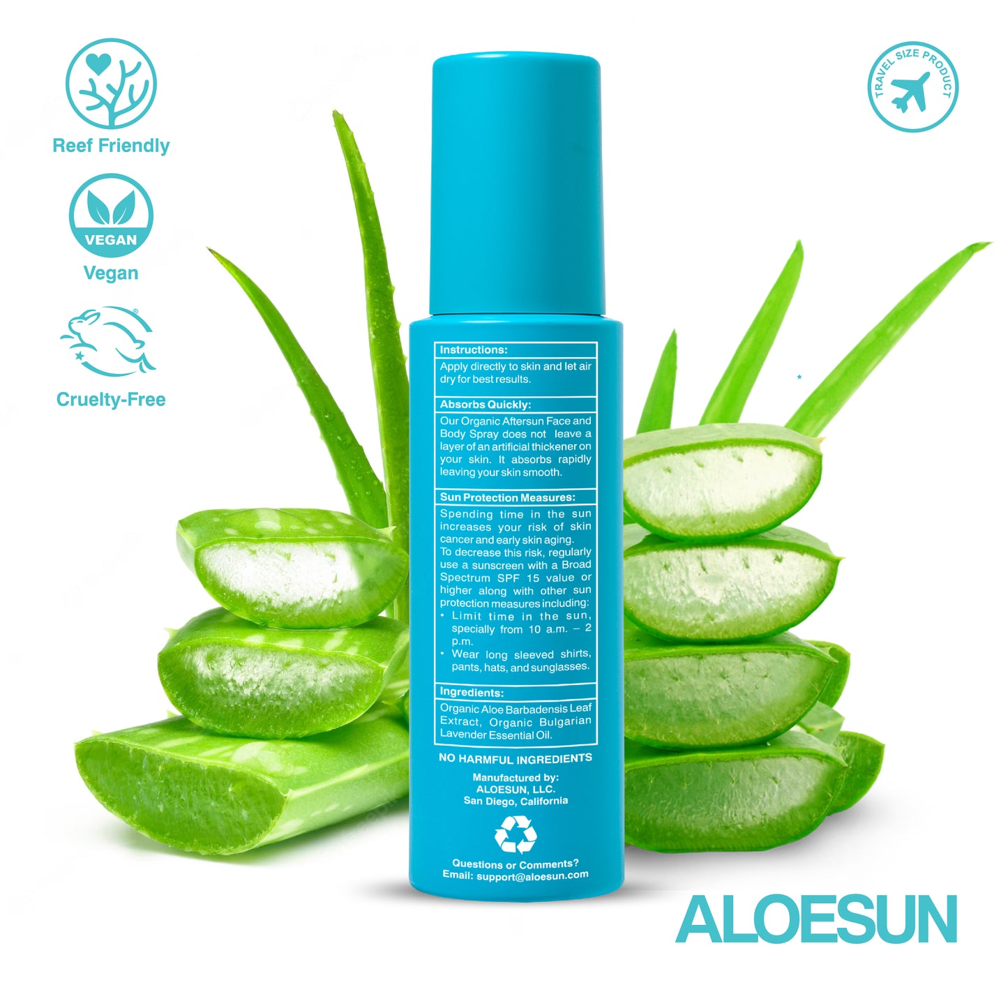 ALOESUN Organic AFTERSUN Spray