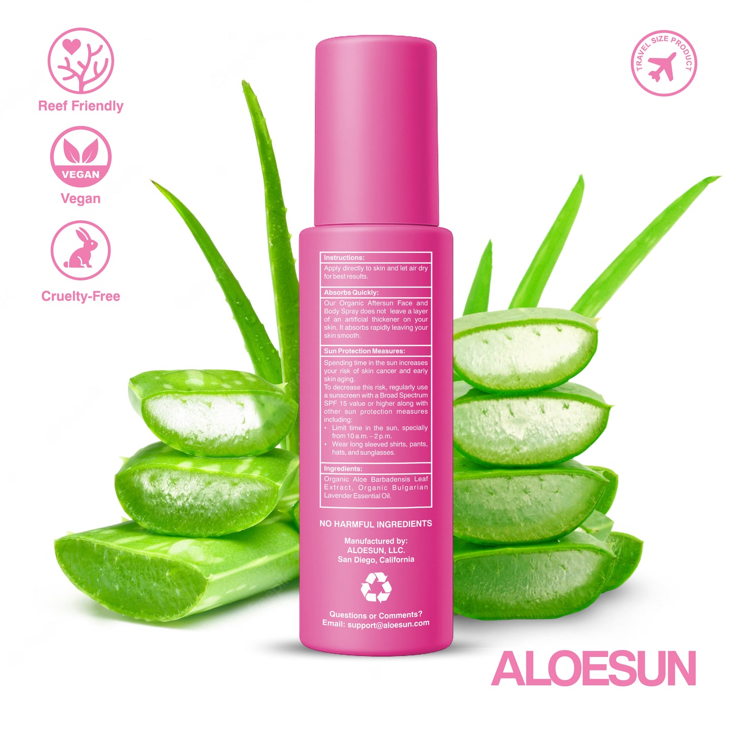 ALOESUN Organic AFTERSUN Spray