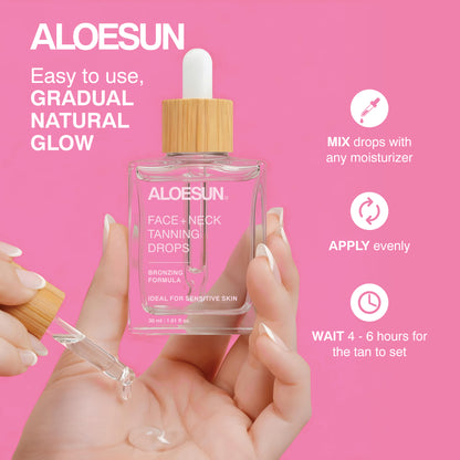ALOESUN Self Tanning Drops for Face & Body