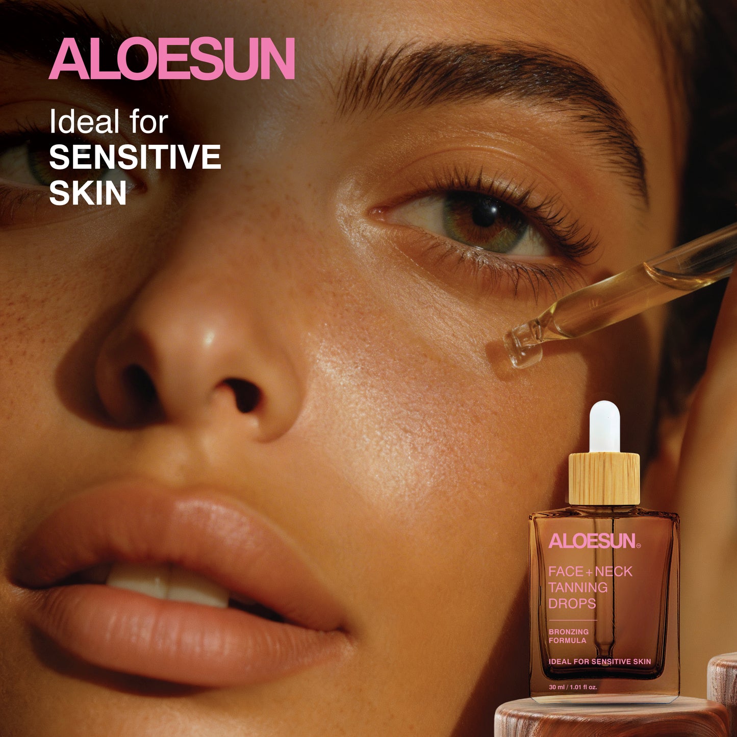 ALOESUN Self Tanning Drops for Face & Body