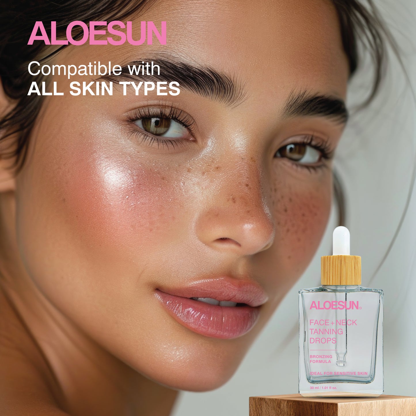 ALOESUN Self Tanning Drops for Face & Body