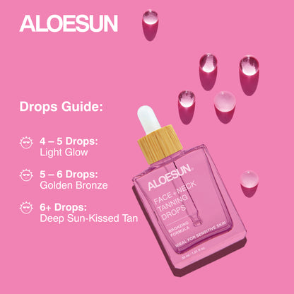 ALOESUN Self Tanning Drops for Face & Body