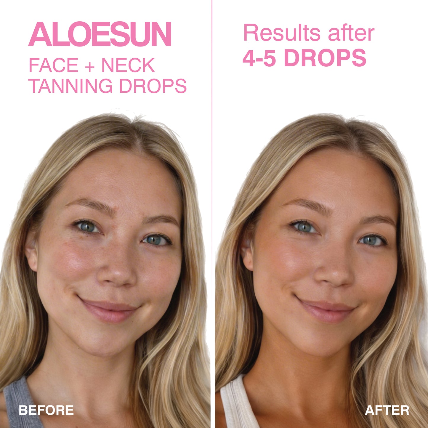ALOESUN Self Tanning Drops for Face & Body
