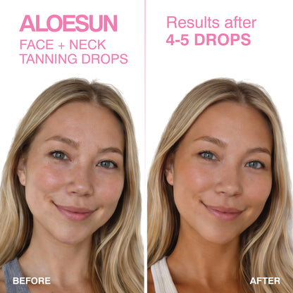 ALOESUN Self Tanning Drops for Face & Body