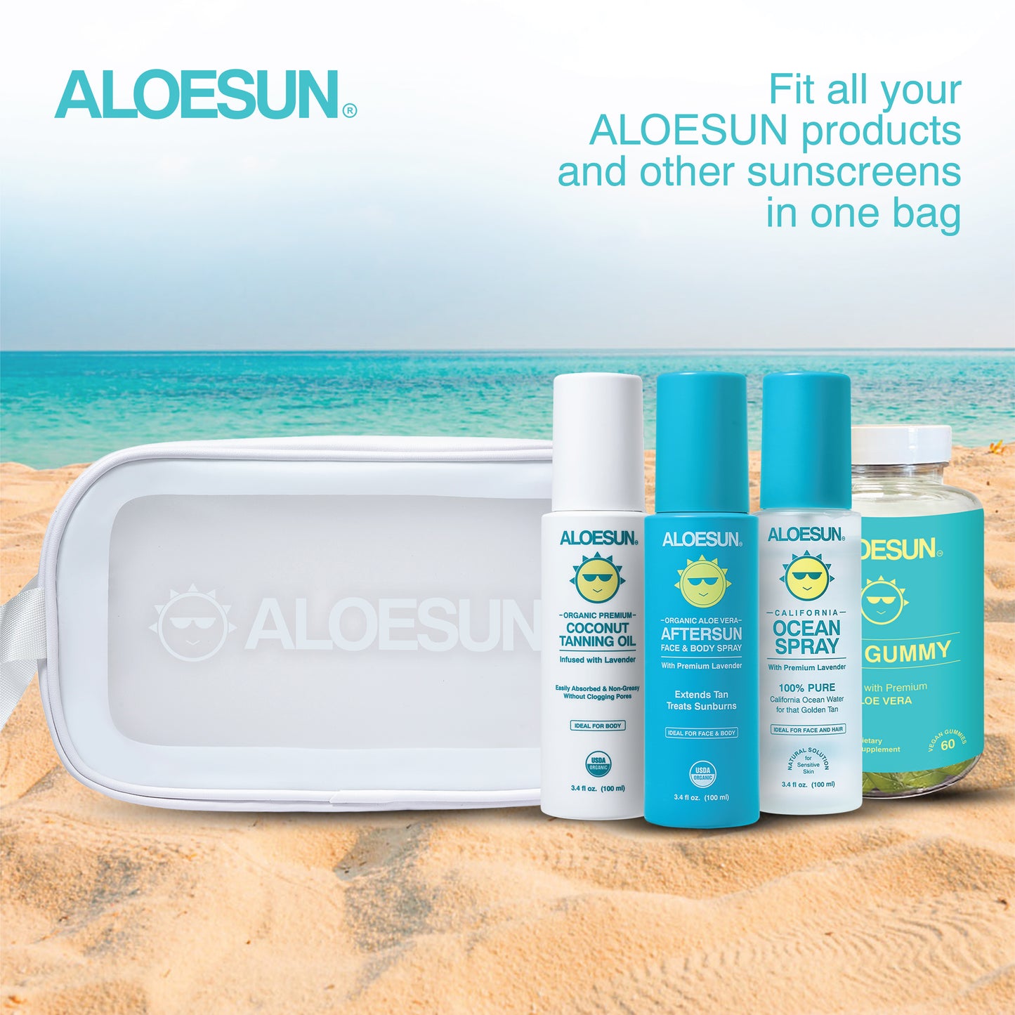 ALOESUN Beach Bag