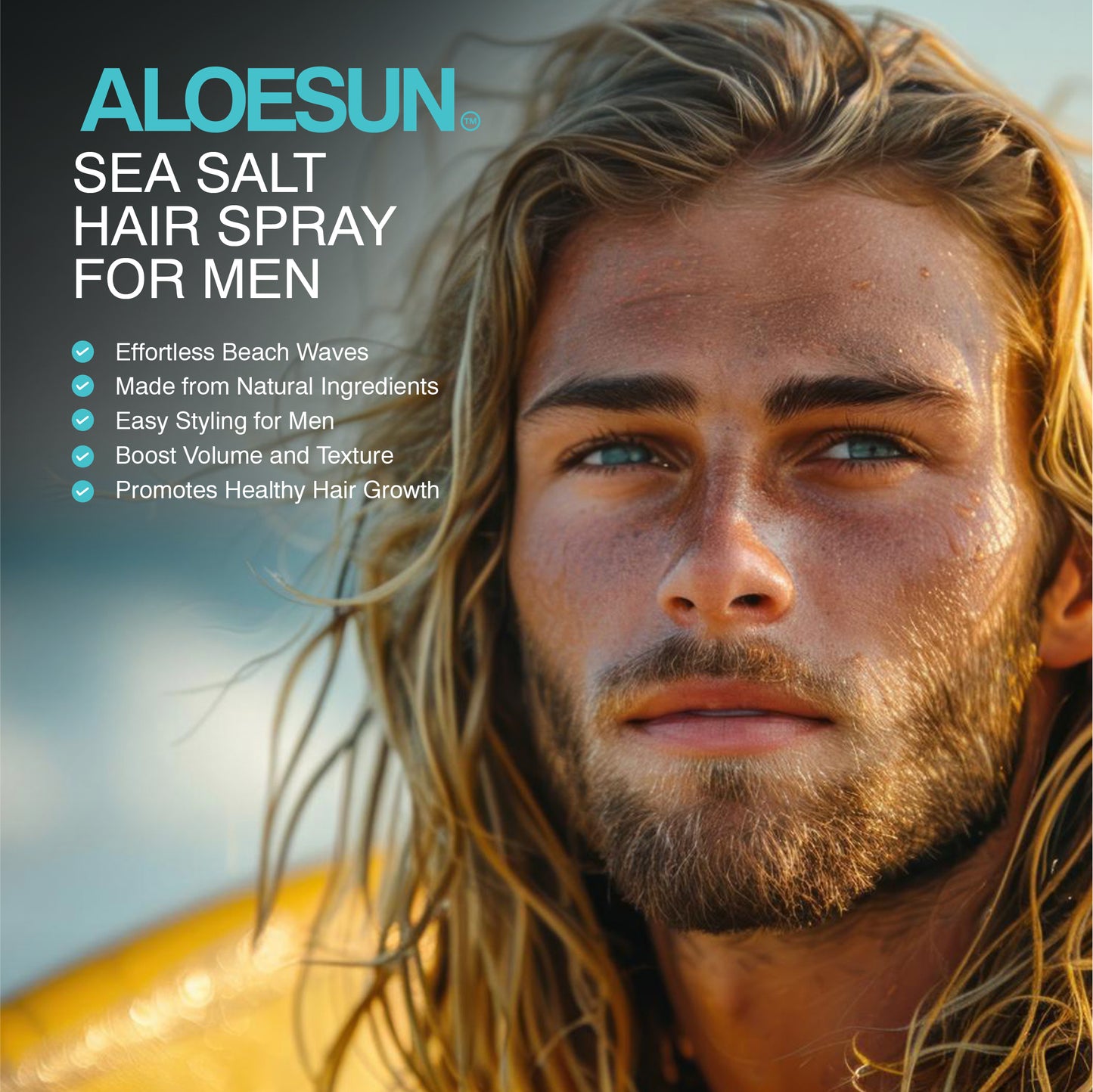 ALOESUN  Organic Sea Salt Hair Spray